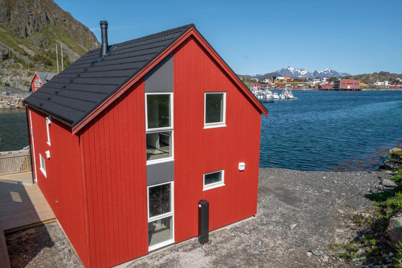 Seafront New Cabin In Lofoten Ballstad Exterior photo
