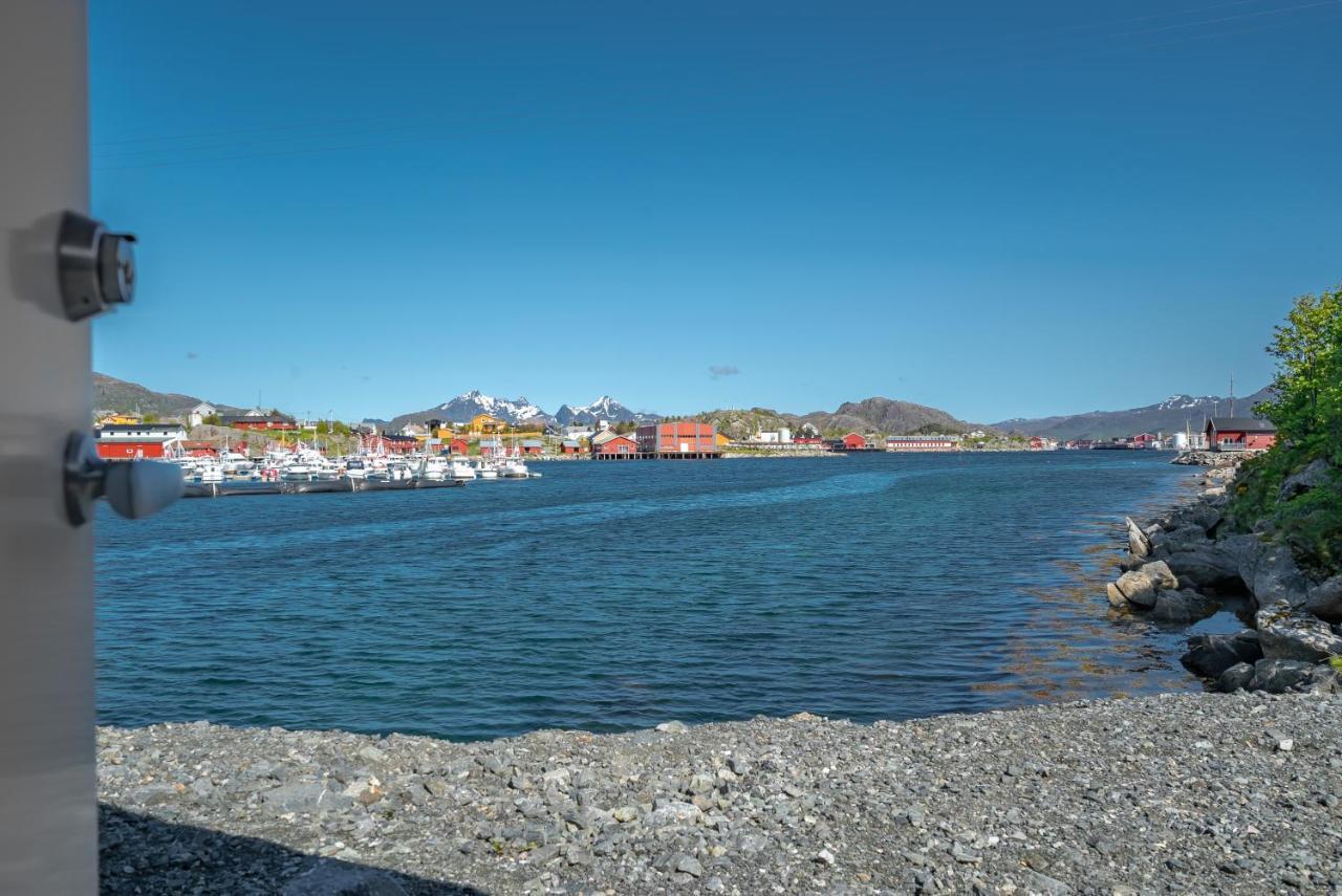 Seafront New Cabin In Lofoten Ballstad Exterior photo
